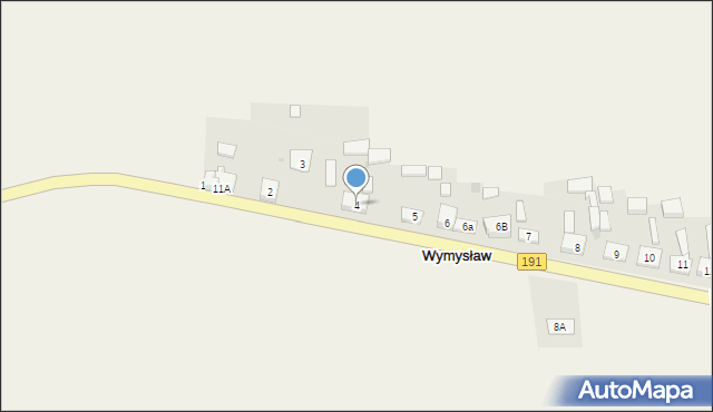 Wymysław, Wymysław, 4, mapa Wymysław