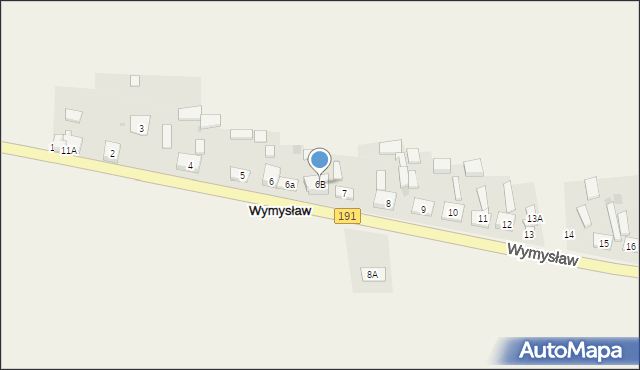 Wymysław, Wymysław, 6B, mapa Wymysław