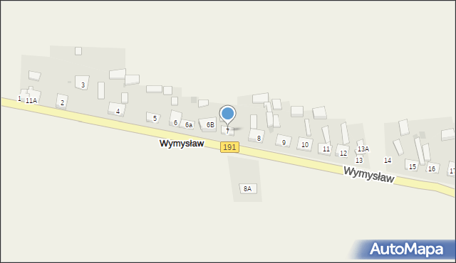 Wymysław, Wymysław, 7, mapa Wymysław