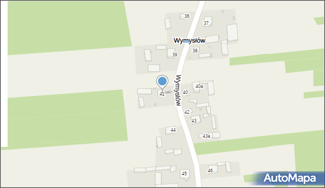 Wymysłów, Wymysłów, 41, mapa Wymysłów
