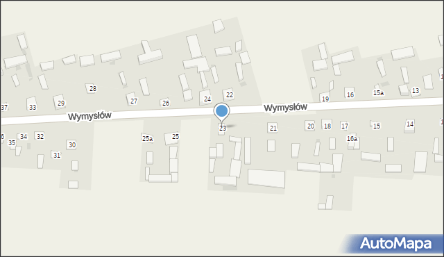 Wymysłów, Wymysłów, 23, mapa Wymysłów