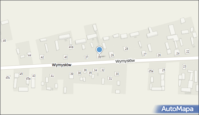 Wymysłów, Wymysłów, 33, mapa Wymysłów
