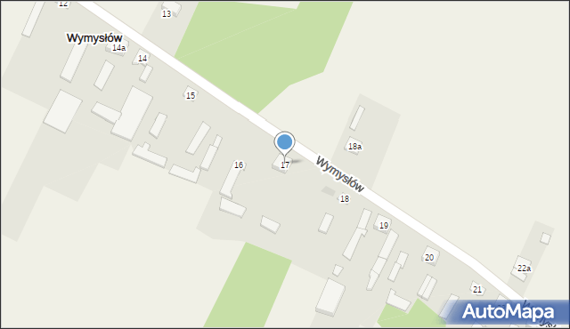 Wymysłów, Wymysłów, 17, mapa Wymysłów