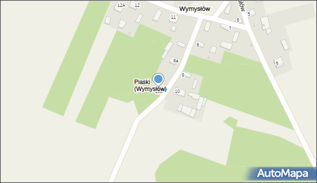 Wymysłów, Wymysłów, 10a, mapa Wymysłów