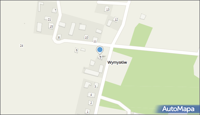 Wymysłów, Wymysłów, 5, mapa Wymysłów