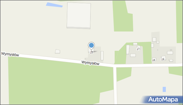Wymysłów, Wymysłów, 15, mapa Wymysłów
