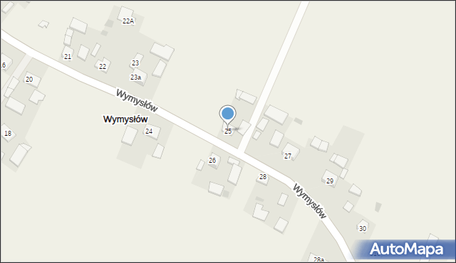 Wymysłów, Wymysłów, 25, mapa Wymysłów