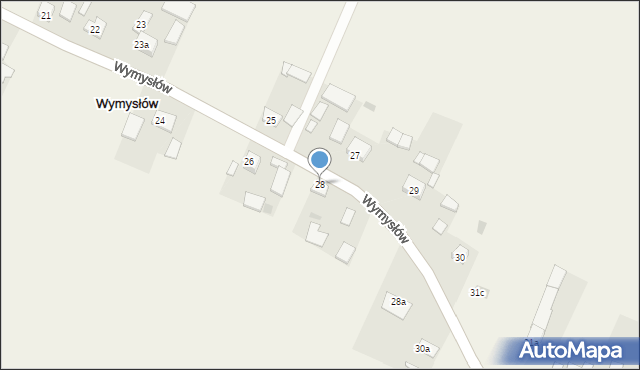 Wymysłów, Wymysłów, 28, mapa Wymysłów