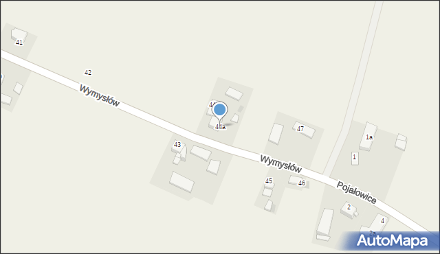 Wymysłów, Wymysłów, 44a, mapa Wymysłów