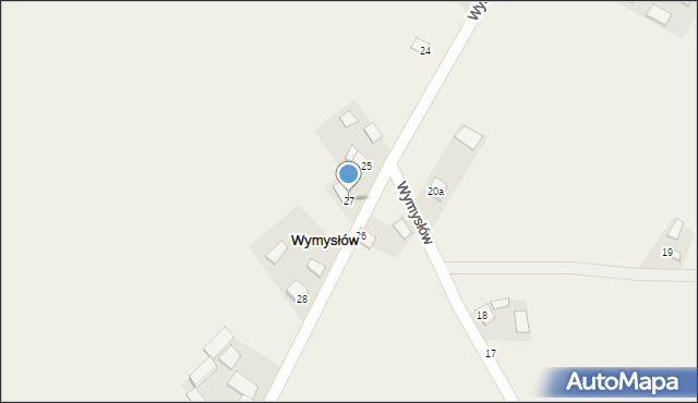 Wymysłów, Wymysłów, 27, mapa Wymysłów