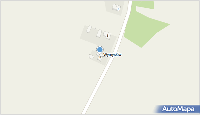 Wymysłów, Wymysłów, 9, mapa Wymysłów