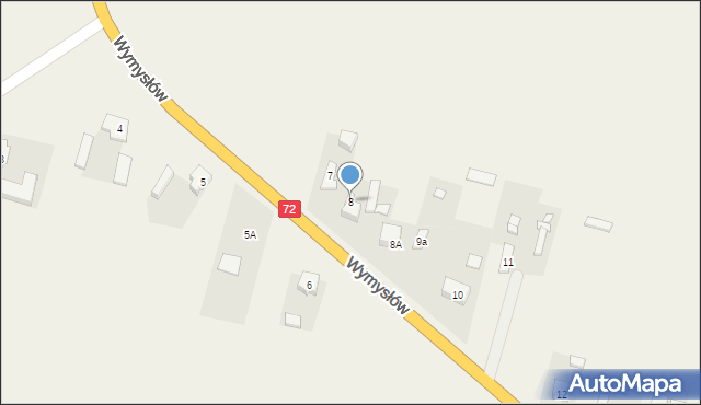 Wymysłów, Wymysłów, 8, mapa Wymysłów