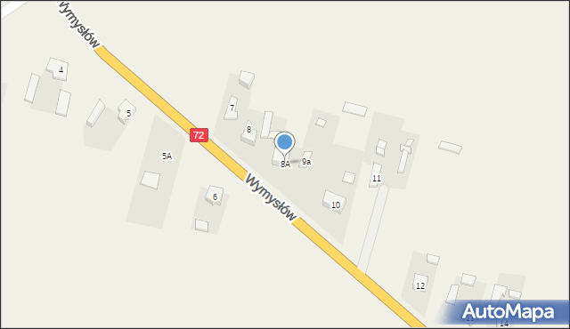 Wymysłów, Wymysłów, 8A, mapa Wymysłów