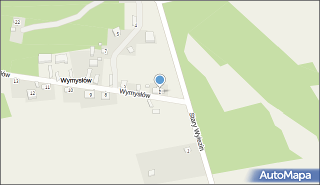 Wymysłów, Wymysłów, 2, mapa Wymysłów