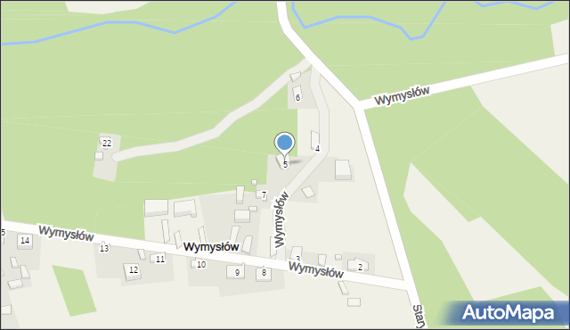 Wymysłów, Wymysłów, 5, mapa Wymysłów