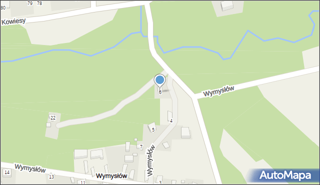 Wymysłów, Wymysłów, 6, mapa Wymysłów