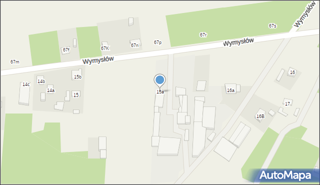 Wymysłów, Wymysłów, 15a, mapa Wymysłów