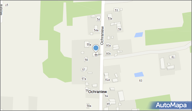 Wymysłów, Wymysłów, 55, mapa Wymysłów