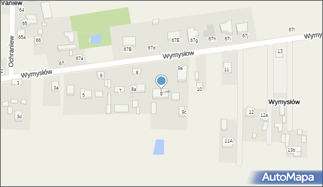 Wymysłów, Wymysłów, 9, mapa Wymysłów