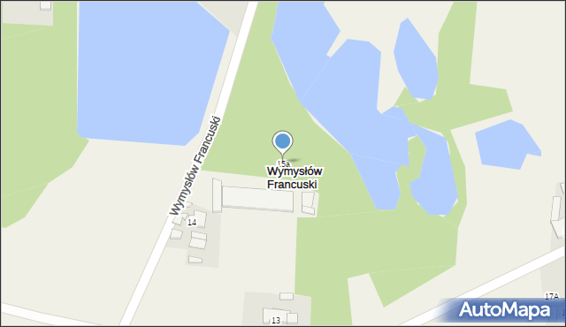 Wymysłów Francuski, Wymysłów Francuski, 15a, mapa Wymysłów Francuski
