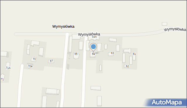 Wymysłówka, Wymysłówka, 64, mapa Wymysłówka