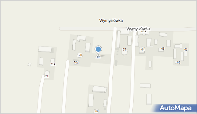 Wymysłówka, Wymysłówka, 67, mapa Wymysłówka