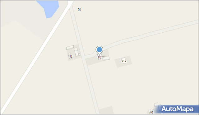 Wymysłowo, Wymysłowo, 91, mapa Wymysłowo