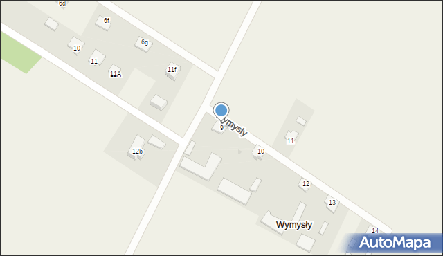 Wymysły, Wymysły, 9, mapa Wymysły