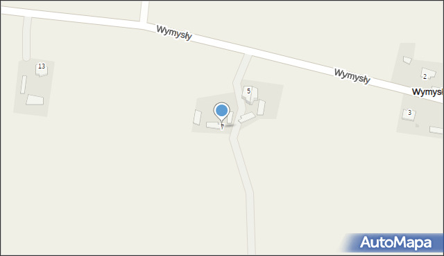 Wymysły, Wymysły, 7, mapa Wymysły