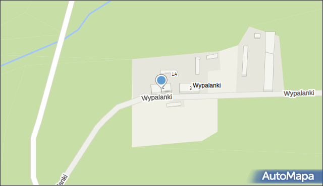 Wypalanki, Wypalanki, 1, mapa Wypalanki