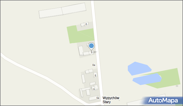 Wypychów, Wypychów, 7, mapa Wypychów