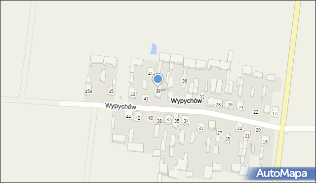 Wypychów, Wypychów, 39, mapa Wypychów