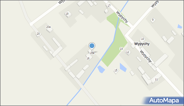 Wypychy, Wypychy, 16a, mapa Wypychy