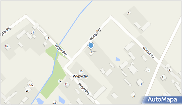 Wypychy, Wypychy, 9, mapa Wypychy