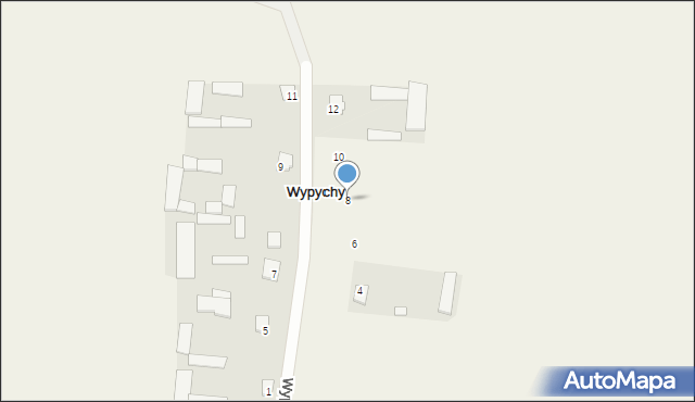 Wypychy, Wypychy, 8, mapa Wypychy