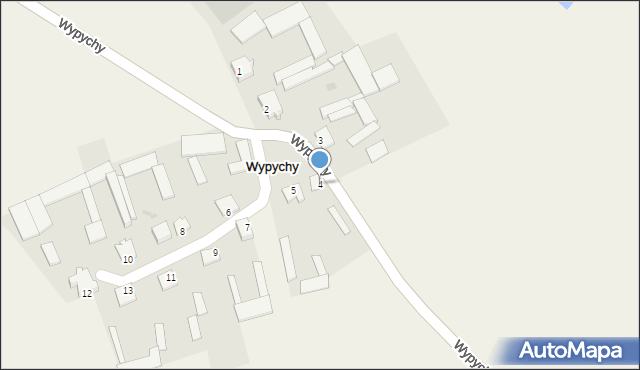 Wypychy, Wypychy, 4, mapa Wypychy