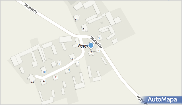 Wypychy, Wypychy, 5, mapa Wypychy