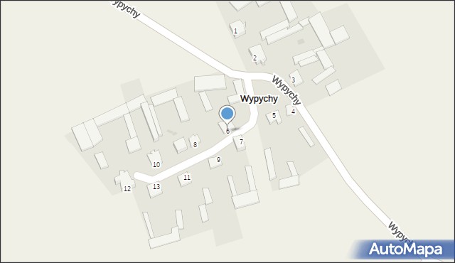 Wypychy, Wypychy, 6, mapa Wypychy