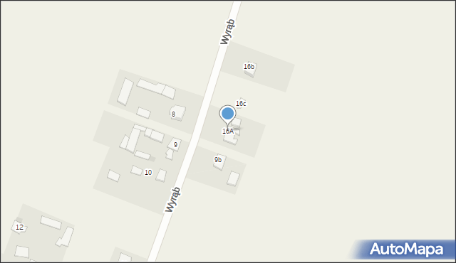 Wyrąb, Wyrąb, 16A, mapa Wyrąb