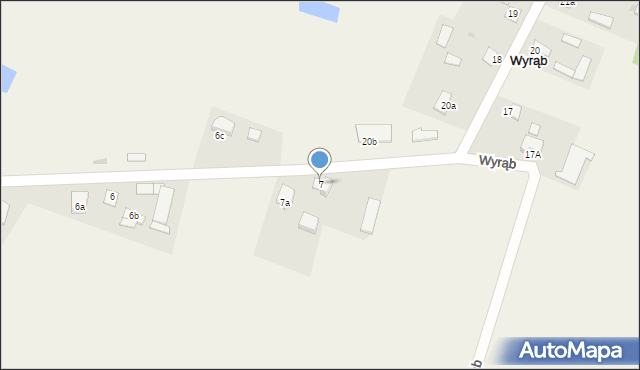 Wyrąb, Wyrąb, 7, mapa Wyrąb