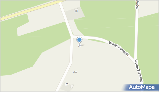 Wyrąb Karwacki, Wyrąb Karwacki, 27, mapa Wyrąb Karwacki