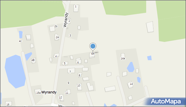 Wyrandy, Wyrandy, 6A, mapa Wyrandy