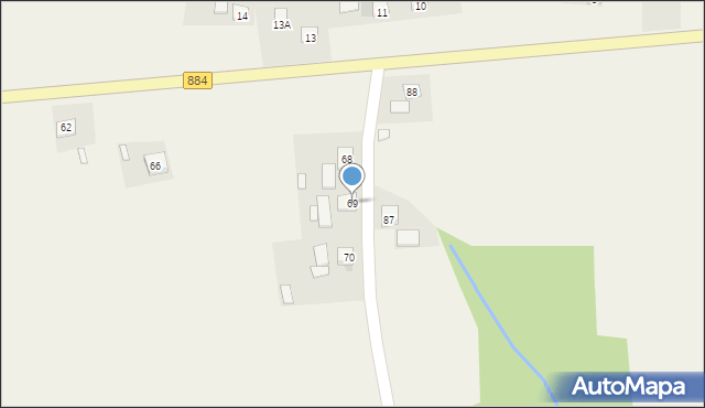 Wyręby, Wyręby, 69, mapa Wyręby