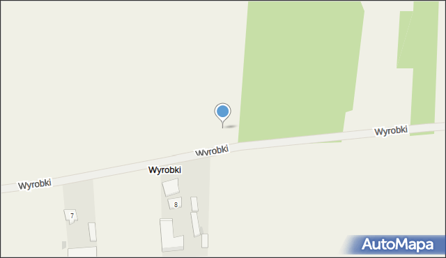 Wyrobki, Wyrobki, 8a, mapa Wyrobki