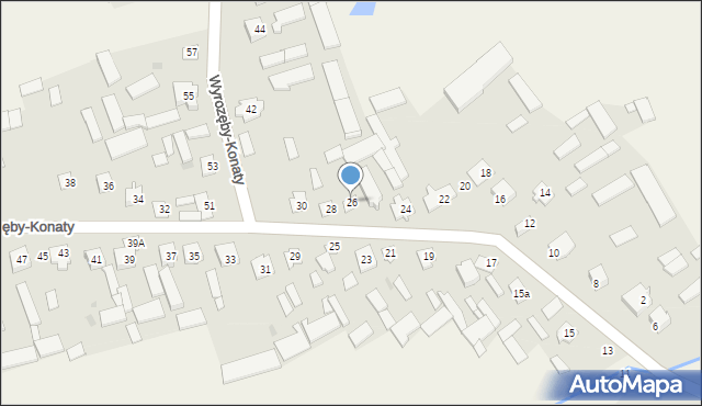 Wyrozęby-Konaty, Wyrozęby-Konaty, 26, mapa Wyrozęby-Konaty
