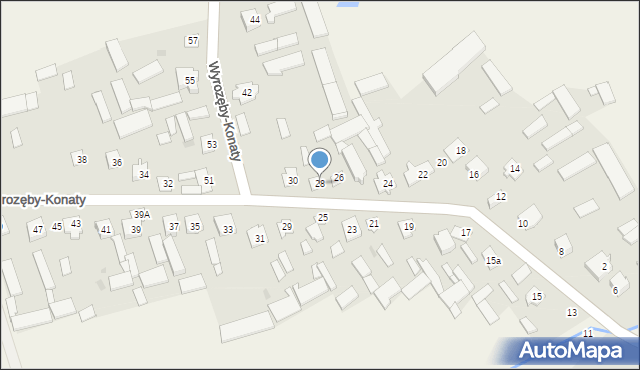 Wyrozęby-Konaty, Wyrozęby-Konaty, 28, mapa Wyrozęby-Konaty