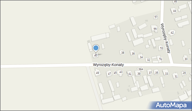 Wyrozęby-Konaty, Wyrozęby-Konaty, 40, mapa Wyrozęby-Konaty