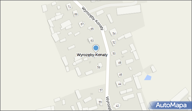 Wyrozęby-Konaty, Wyrozęby-Konaty, 61, mapa Wyrozęby-Konaty
