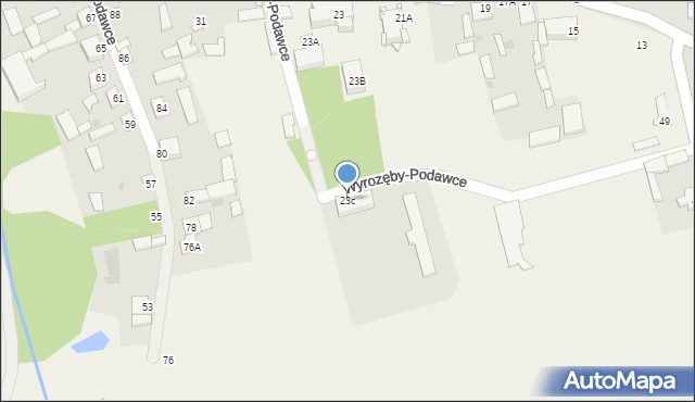 Wyrozęby-Podawce, Wyrozęby-Podawce, 23c, mapa Wyrozęby-Podawce