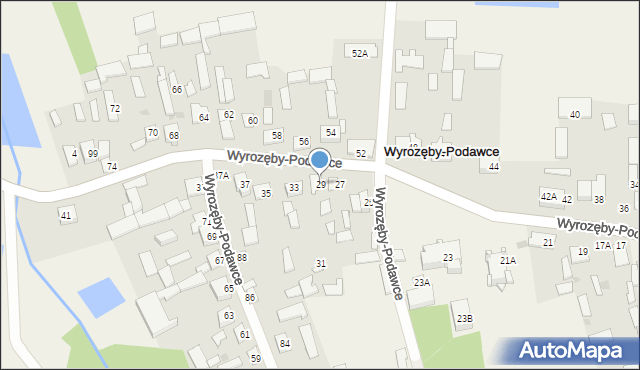 Wyrozęby-Podawce, Wyrozęby-Podawce, 29, mapa Wyrozęby-Podawce